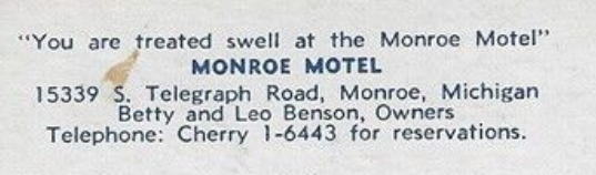 Monroe Motel - Old Postcard View (newer photo)